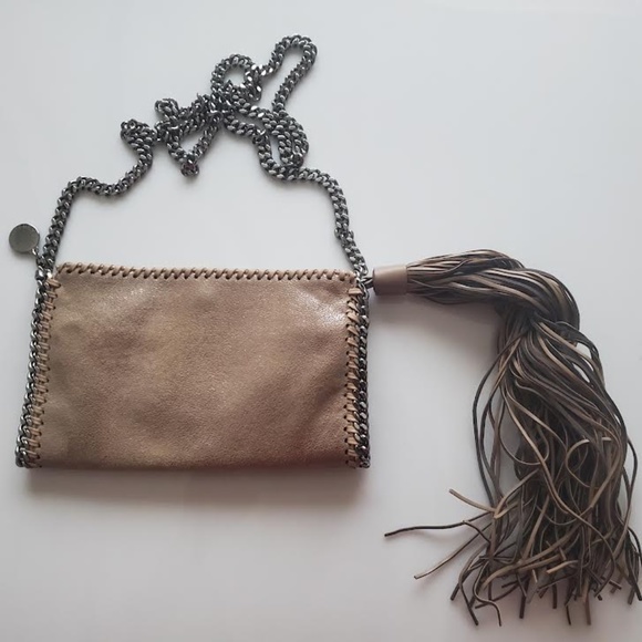 STELLA MCCARTNEY  Shaggy Deer Faux Leather Small Falabella Crossbody Bag - Picture 4 of 11